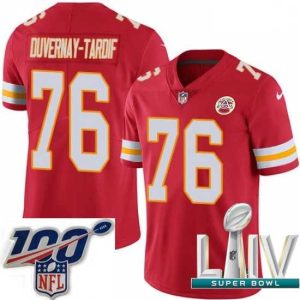 Stunning 2020 Super Bowl LIV Nike Kansas City Chiefs #76 Laurent Prime Duvernay Tardif Red Team Color Vapor Untouchable Limited Player NFL Jersey