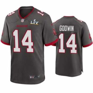 Stunning Chris Godwin Buccaneers Impressive Pewter Super Bowl Lv Game Jersey