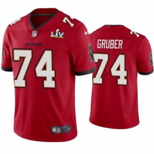 Stunning Paul Gruber Buccaneers Red Super Bowl Lv Superior Vapor Limited Jersey