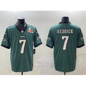 Stunning Philadelphia Eagles 7 Haason Reddick Green 2025 Super Bowl LIX Patch Vapor Untouchable Limited Glamorous Stitched Football Jersey