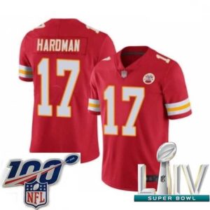 Superior 2020 Enchanting Super Bowl LIV Kansas City Chiefs #17 Mecole Hardman Red Team Color Vapor Untouchable Limited Player Football Jersey