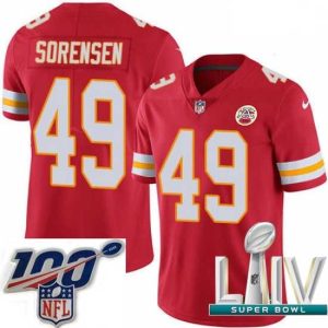 Superior 2020 Super Bowl LIV Nike Kansas City Chiefs #49 Daniel Sorensen Red Team Color Vapor Untouchable Admirable Limited Player NFL Jersey
