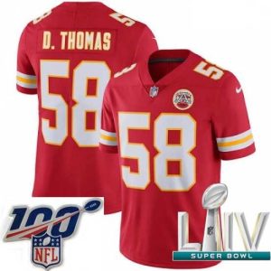 Superior 2020 Super Bowl LIV Unique Nike Kansas City Chiefs #58 Derrick Thomas Red Team Color Vapor Untouchable Limited Player NFL Jersey