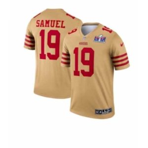 Superior San Francisco 49ers 19 Deebo Classy Samuel Gold Inverted Legend 2024 Super Bowl LVIII Stitched Football Jersey