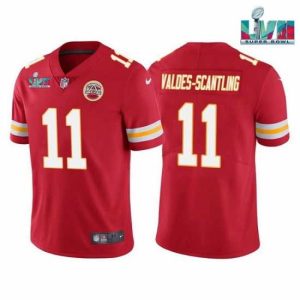 Superior Toddler Kansas City Chiefs 11 Marquez Valdes Scantling Red Super Bowl LVII Patch Vapor Untouchable Limited Delightful Stitched Jersey
