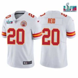 Superior Toddler Kansas City Chiefs 20 Justin Reid White Super Bowl LVII Patch Vapor Untouchable Charming Limited Stitched Jersey
